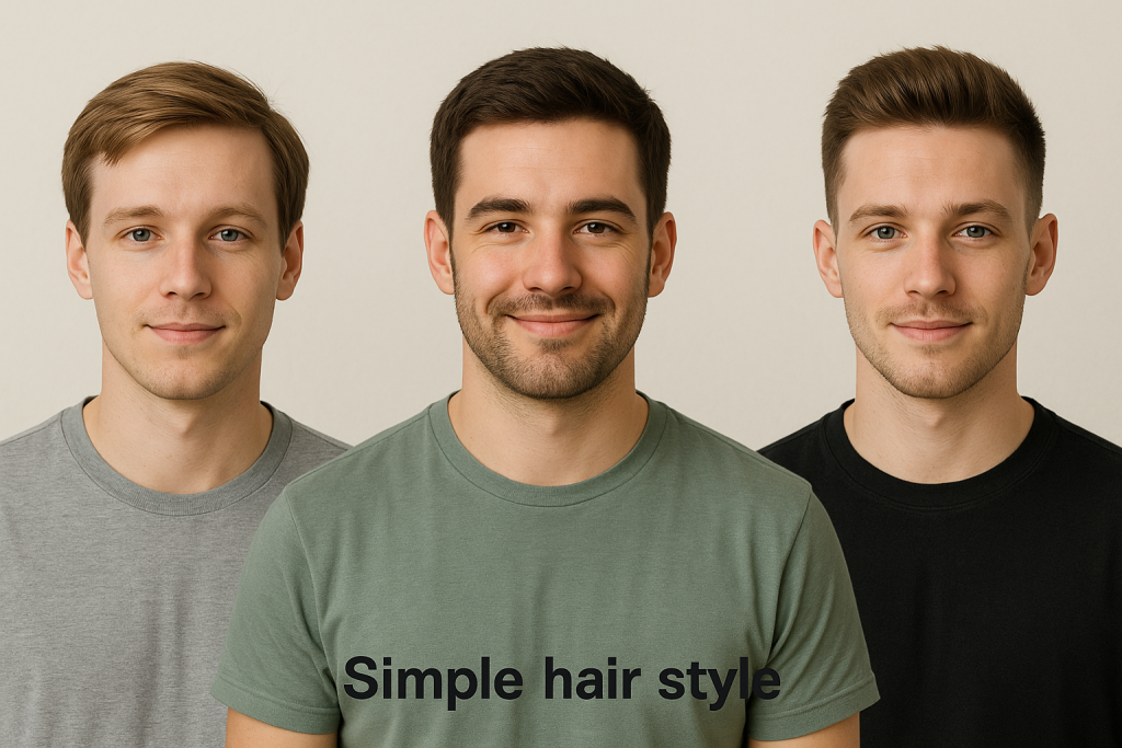 simple hair style men
